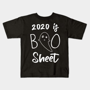 2020 is Boo Sheet funny Halloween Ghost Kids T-Shirt